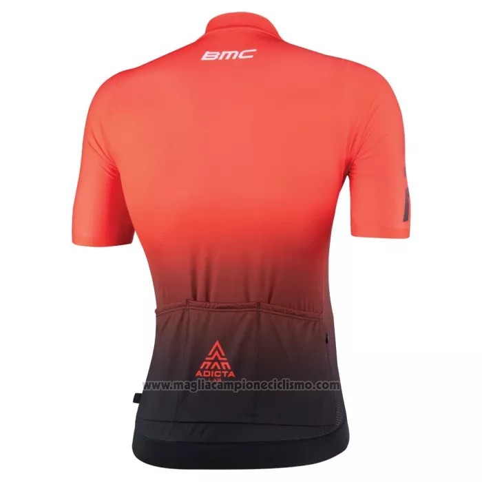2022 Abbigliamento Ciclismo BMC Arancione Manica Corta e Salopette